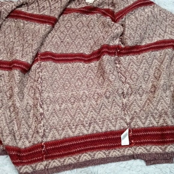 Ruby Moon Womens Cardigan Sweater Aztec Large Wool Multicolor Wrap Open Front - Picture 4 of 12